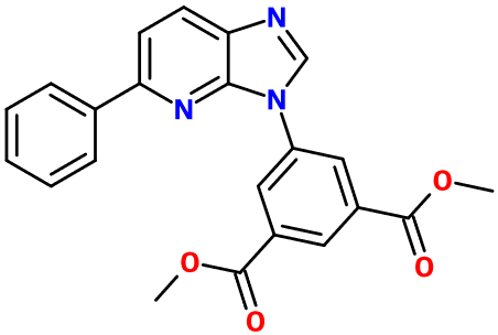 (image for) MC004647 1,3-Dimethyl 5-{5-phenyl-3H-imidazo[4,5-b]pyridin-3-yl}benzene-1,3-dicarboxylate